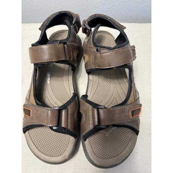 Rugged Outback Mens Brown Adjustable Strap Sandals Size 10 - Picture 3 of 7
